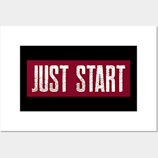 Workout Motivation | Just Start Posters and Art